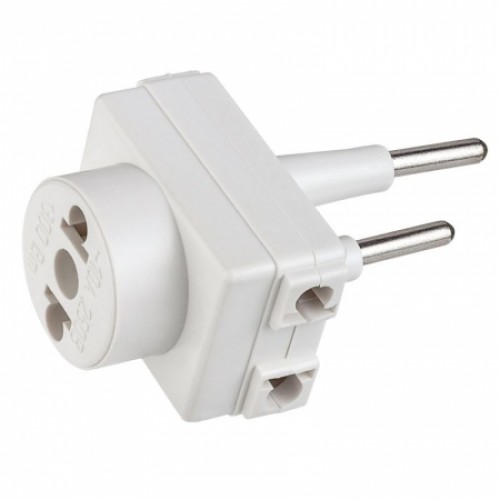 Переходник тройник Perfeo RU POWER 3ТM, без заземления, белый, 220В 6А (PF_C3365)