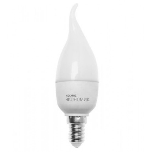 Светодиодная (LED) лампа Космос ЭКОНОМИК CW Свеча на ветру 6.5W/3000/E14 (LkecLED6.5wCWE1430)