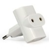 Переходник тройник Smartbuy, под плоскую вилку, белый, 250В 6А (SBE-06-A04-3)
