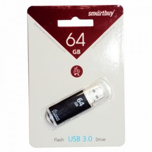 64Gb Smartbuy V-Cut Black USB 3.0 (SB64GBVC-K3)