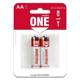 Батарейка AA Smartbuy ONE LR6/2B Eco Alkaline, 2 шт, блистер (SOBA-2A02B-Eco)