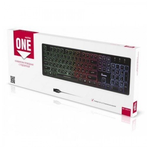 Клавиатура Smartbuy ONE 305 Black USB с подсветкой клавиш (SBK-305U-K)