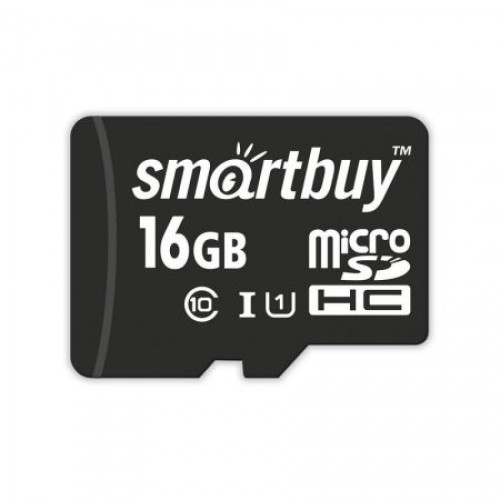 Карта памяти Micro SDHC 16Gb Smartbuy Class 10 UHS-I без адаптера (SB16GBSDCL10-00)