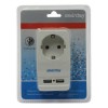 Сетевой фильтр Smartbuy ONE 3.5 кВт 16A, 1 розетка, 2xUSB 2.1A, белый (SBE-16-A05-USB)