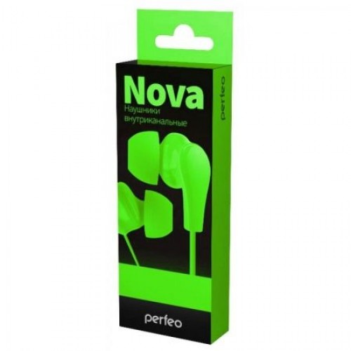 Наушники-вкладыши Perfeo NOVA, зеленые (PF_A4925)