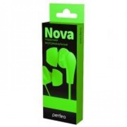 Наушники-вкладыши Perfeo NOVA, зеленые (PF_A4925)