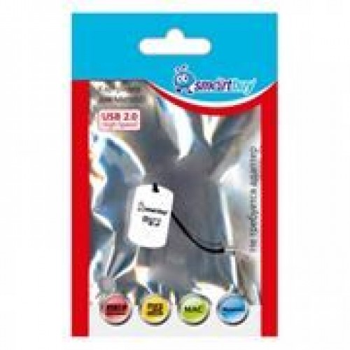 Карт-ридер внешний USB Smartbuy SBR-706-W White, microSD/microSDHC