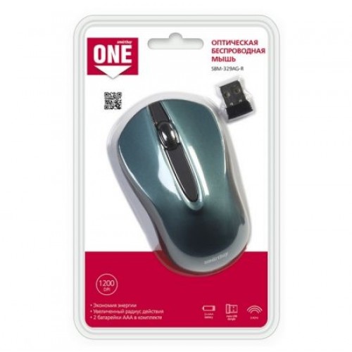 Мышь беспроводная Smartbuy ONE 329 Blue USB (SBM-329AG-B)