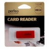 Карт-ридер внешний USB Perfeo PF-VI-R023 для microSD, красный (PF_С3795)