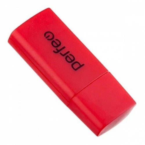 Карт-ридер внешний USB Perfeo PF-VI-R023 для microSD, красный (PF_С3795)