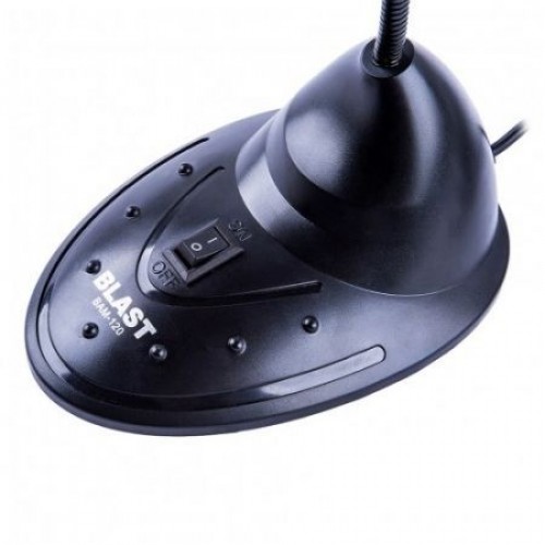 Микрофон Blast BAM-120 на подставке, выключатель, ветрозащита