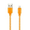 Кабель USB 2.0 Am=>Apple 8 pin Lightning, 1 м, оранжевый, Smartbuy (ik-512SPS orange)