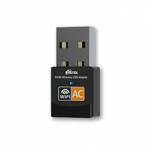 USB-адаптер 802.11n/ac, 2.4/5ГГц, 433 Мбит/c, Ritmix RWA-150