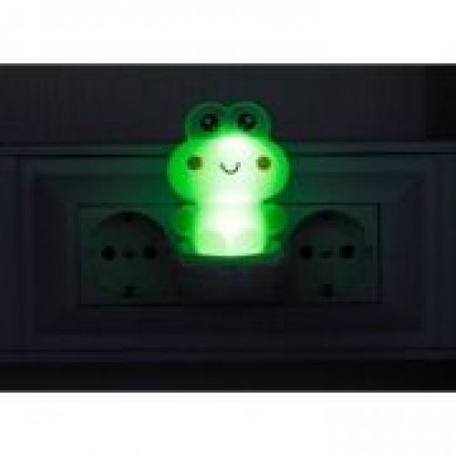 Светильник-ночник Лягушонок" с выключателем, светодиодный, 0.5Вт, 220В, Эра (NN-608-SW-GR)"