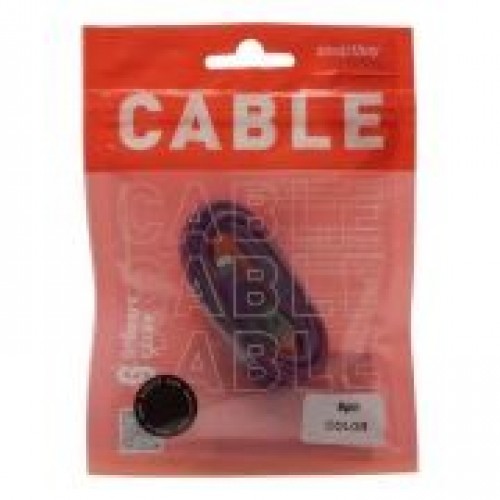 Кабель USB 2.0 Am=>Apple 8 pin Lightning, 1.2 м, фиолетовый, Smartbuy (iK-512c violet)