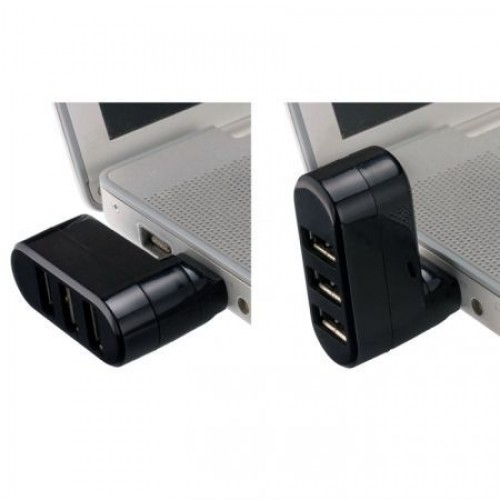 HUB 3-port Perfeo PF-VI-H024, черный (PF_4280)