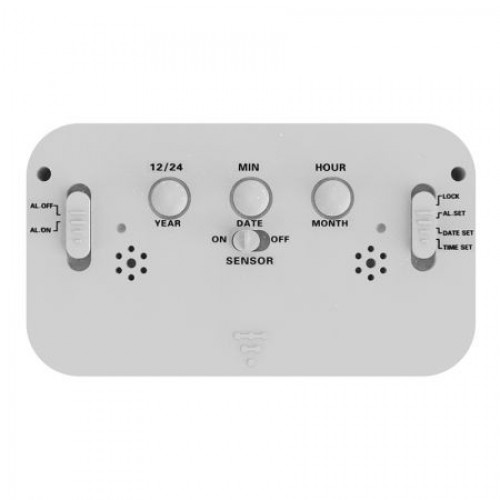 Часы будильник Ritmix CAT-100 , температура, белые