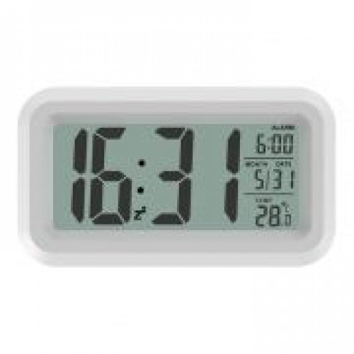 Часы будильник Ritmix CAT-100 , температура, белые