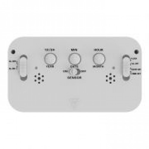 Часы будильник Ritmix CAT-100 , температура, белые