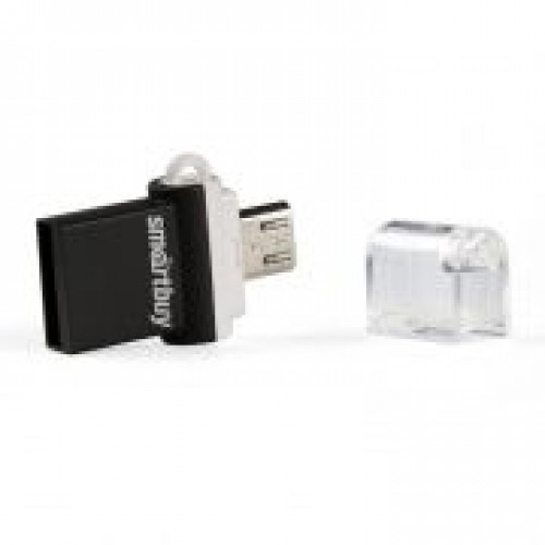 8Gb Smartbuy POKO Black OTG USB/microUSB, совместим с Android (SB8GBPO-K)