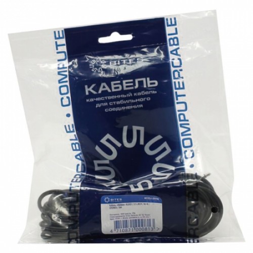 Кабель аудио 3.5 stereo plug -> 3.5 stereo plug, 5 м, 5bites (AC35J-050M)
