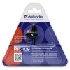 Микрофон Defender MIC-109 черный, на прищепке (64109)