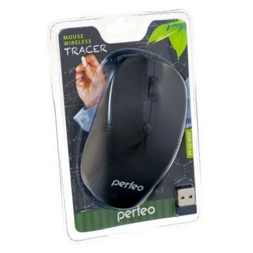 Мышь беспроводная Perfeo Tracer, чёрная, USB (PF_4144)