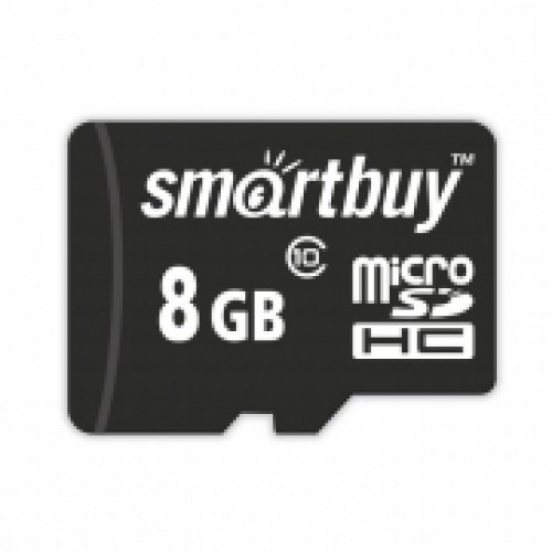 Карта памяти Micro SDHC 8Gb Smartbuy Class 10 + адаптер SD (SB8GBSDCL10-01)