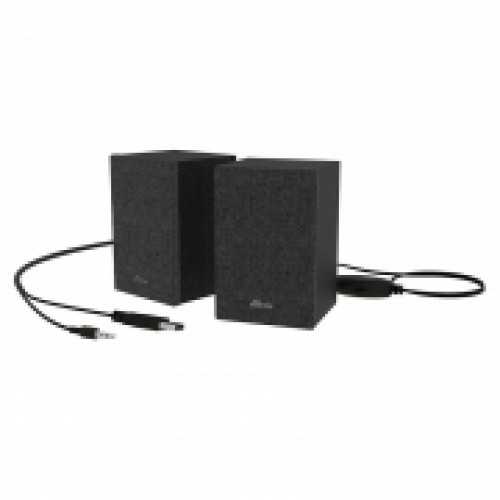 Колонки Ritmix SP-2054w, 6 Вт, MDF, питание от USB, черный/серый