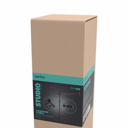 Напольная стойка для смартфона до 7,1, для 3-х устройств, черная, Perfeo PH-109 (PF_C3606)"