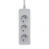 Удлинитель сетевой Perfeo PowerLight PF-PL-3/7,0-W, 3 розетки, 7 м, 10А/2.2кВт, без заземл., белый