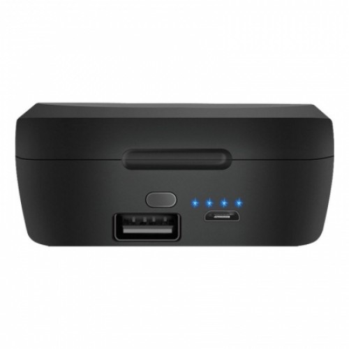 Гарнитура Bluetooth Defender Twins 639 TWS, вставная, зарядный кейс, чёрная (63639)