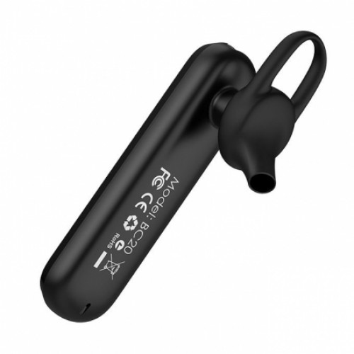 Гарнитура Bluetooth Borofone BC20 Smart, вставная, моно, чёрная