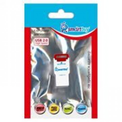 Карт-ридер внешний USB Smartbuy SBR-707-R Red, microSD