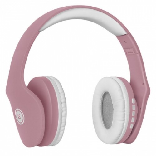 Гарнитура Bluetooth Defender B525 FreeMotion, MP3, FM, розово-белая (63528)