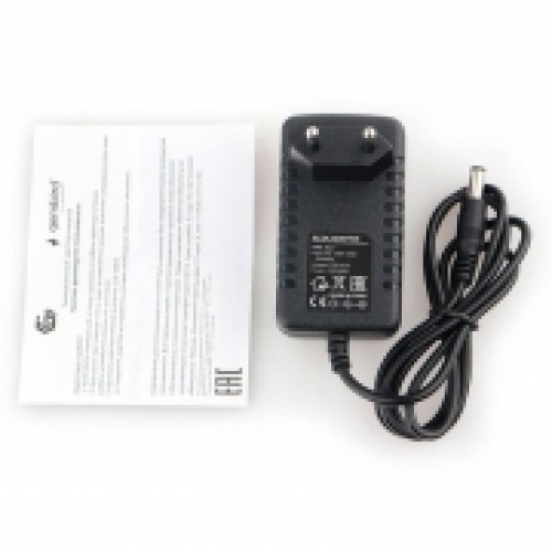 Адаптер питания Gembird NPA-AC7, 12В/1А, штекер 5,5х2,5 мм, положит. полярность (+)