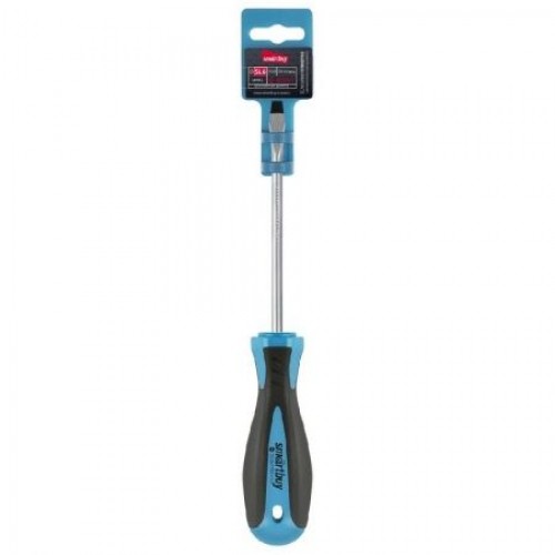 Отвертка шлицевая SL6 X 100 мм, двухкомп. рукоятка, магнит, Smartbuy (SBT-SCS-SL6x100P1)