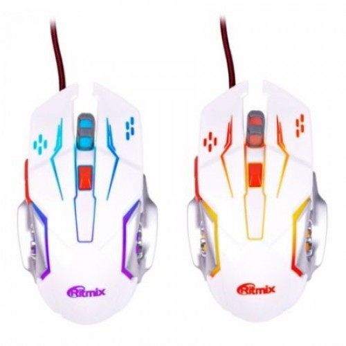 Мышь игровая Ritmix ROM-355 USB белая