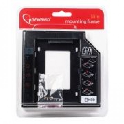 Шасси для 2.5 HDD/SSD SATA в отсек 5.25" 9.5мм, Gembird MF-95-01"