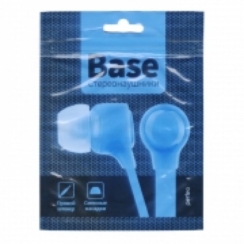 Наушники-вкладыши Perfeo BASE, голубые (PF_B4202)