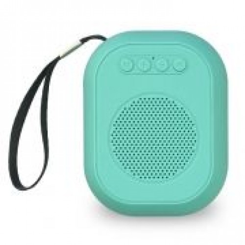 Колонка 1.0 Smartbuy BLOOM, 3 Вт, MP3, FM, Bluetooth, бирюзовая (SBS-160)