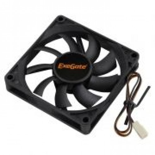 Вентилятор 80 x 80 x 15, 3 pin, 12V, 2500 об/мин, втулка, кабель 30 см, Exegate (EP08015S3P)