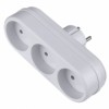 Переходник тройник Perfeo RU POWER 3L, без заземления, белый, 220В 6А (PF_C3357)