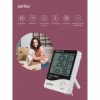 Метеостанция Perfeo PF-HTC-2 Matmo с часами и будильником, белая (PF_C3660)