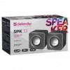 Колонки Defender SPK 33, 5 Вт, USB, серые (65632)