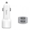 Зарядное автомобильное устройство Hoco Z23 2.4A 2xUSB, белое