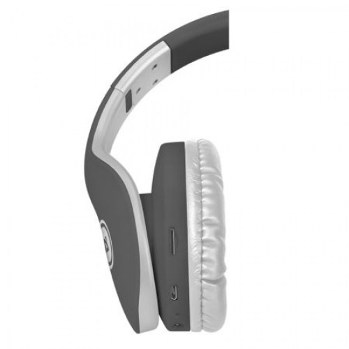 Гарнитура Bluetooth Defender B525 FreeMotion, MP3, FM, серо-белая (63527)