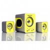 Колонки 2.1 Smartbuy BUZZ с MP3 плеером, черно-желтые (SBA-2610)