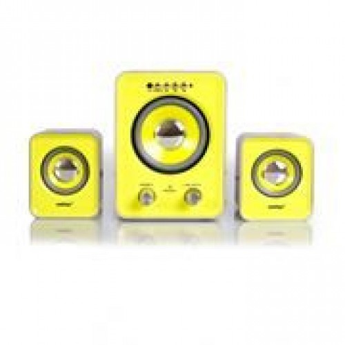 Колонки 2.1 Smartbuy BUZZ с MP3 плеером, черно-желтые (SBA-2610)