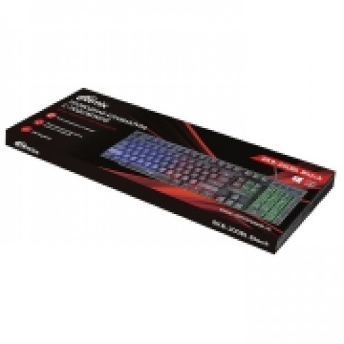 Клавиатура игровая Ritmix RKB-200, многоцветная подсветка, черная